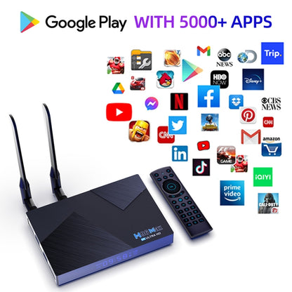 H96 Max V58 Android 12.0 Smart TV Box, 8GB+64GB, Quad-core Cortex-A76 and Quad-core Cortex-A55(UK Plug) - Others by buy2fix | Online Shopping UK | buy2fix