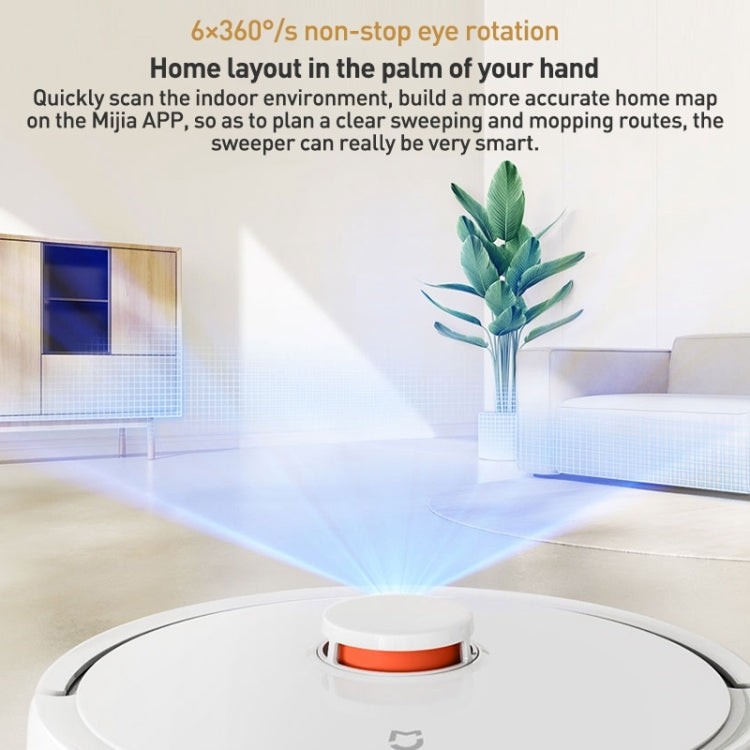 Original Xiaomi Mijia 3C Enhanced Robot Vacuum Cleaner Automatic Sweeping Mopping, US Plug(White) - Robot Vacuum Cleaner by Xiaomi | Online Shopping UK | buy2fix