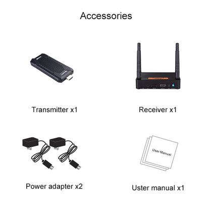 Measy FHD656 Mini 1080P HDMI 1.4 HD Wireless Audio Video Transmitter Receiver Extender Transmission System, Transmission Distance: 100m, EU Plug - Amplifier by Measy | Online Shopping UK | buy2fix