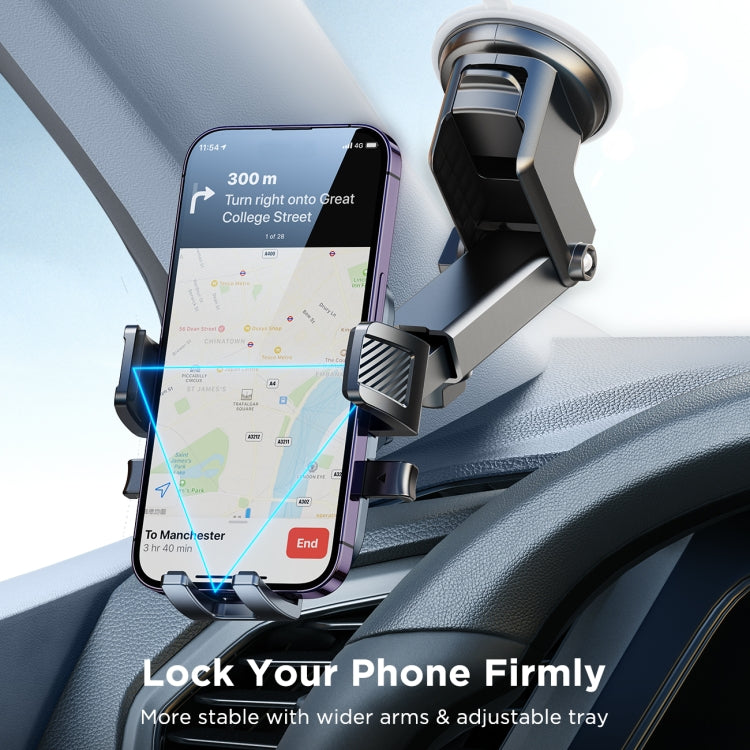 JOYROOM JR-OK6 Mechanical Car Phone Mount(Black) - Car Holders by JOYROOM | Online Shopping UK | buy2fix