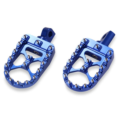 Motorcycle Modification Pedal Set Wide Fat Footpegs Foot Pegs for Harley (Blue) - In Car by buy2fix | Online Shopping UK | buy2fix