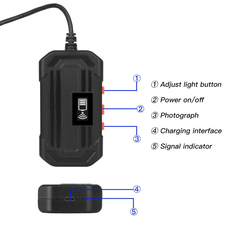 F240 3.9mm HD 1080P IP67 Waterproof WiFi Direct Connection Digital Endoscope, Cable Length:10m(Black) - Consumer Electronics by buy2fix | Online Shopping UK | buy2fix