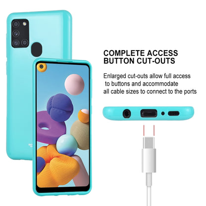 For Samsung Galaxy A21s GOOSPERY JELLY Full Coverage Soft Case(Mint Green) - Galaxy Phone Cases by GOOSPERY | Online Shopping UK | buy2fix