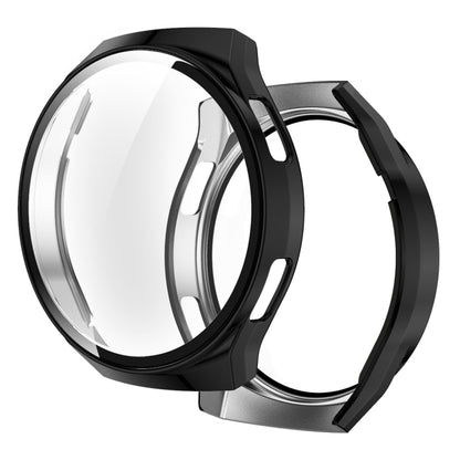 For Huawei Watch GT2e 2 in 1  Tempered Glass Screen Protector + Fully Plating PC Case(Black) - Smart Wear by buy2fix | Online Shopping UK | buy2fix