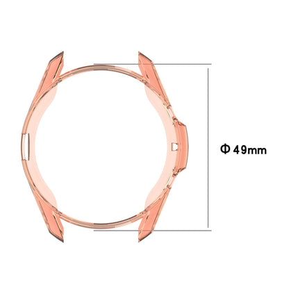 For Samsung Galaxy Watch 3 45mm Electroplating Hollow Half-pack TPU Protective Case(Gray) - Watch Cases by ENKAY | Online Shopping UK | buy2fix