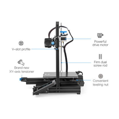 CREALITY Ender-3 V2 Craborundom Glass Platform Ultra-silent DIY 3D Printer, Print Size : 22 x 22 x 25cm, AU Plug - 3D Printer by Creality | Online Shopping UK | buy2fix