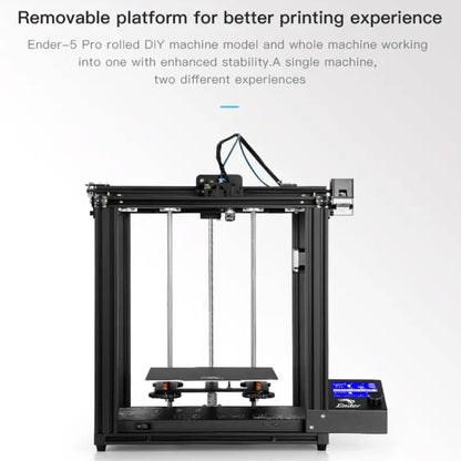 CREALITY Ender-5 Pro Silent Mainboard Double Y-axis DIY 3D Printer, Print Size : 22 x 22 x 30cm, EU Plug - 3D Printer by Creality | Online Shopping UK | buy2fix