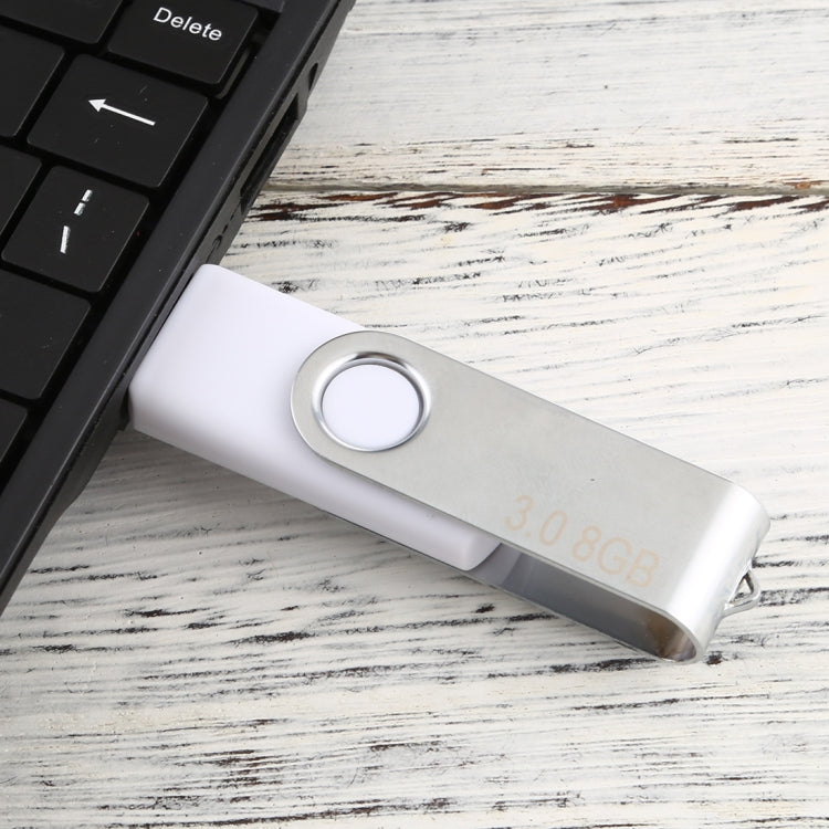 8GB Twister USB 3.0 Flash Disk USB Flash Drive (White) - USB Flash Drives by buy2fix | Online Shopping UK | buy2fix