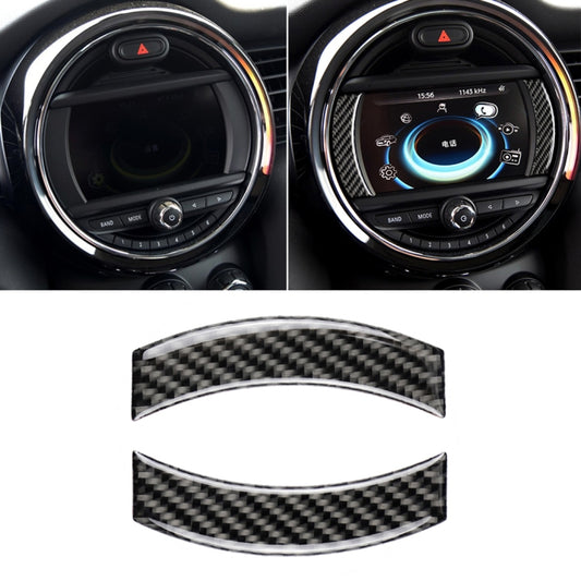 2 PCS Car F Chassis Navigation Panel Carbon Fiber Decorative Sticker for BMW Mini Cooper Countryman Clubman F54 / F55 / F56 / F60 - Car Interior Mouldings by buy2fix | Online Shopping UK | buy2fix