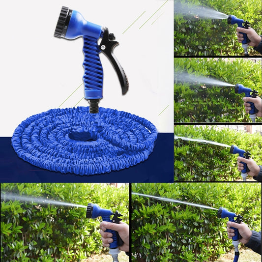 15-45m Telescopic Pipe Expandable Magic Flexible Garden Watering Hose with Spray Gun Set (Blue) - Watering & Irrigation by buy2fix | Online Shopping UK | buy2fix