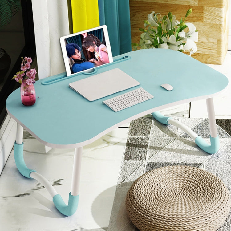 Foldable Non-slip Laptop Desk Table Stand with Card Slot (Sky Blue) - Laptop Stand by buy2fix | Online Shopping UK | buy2fix