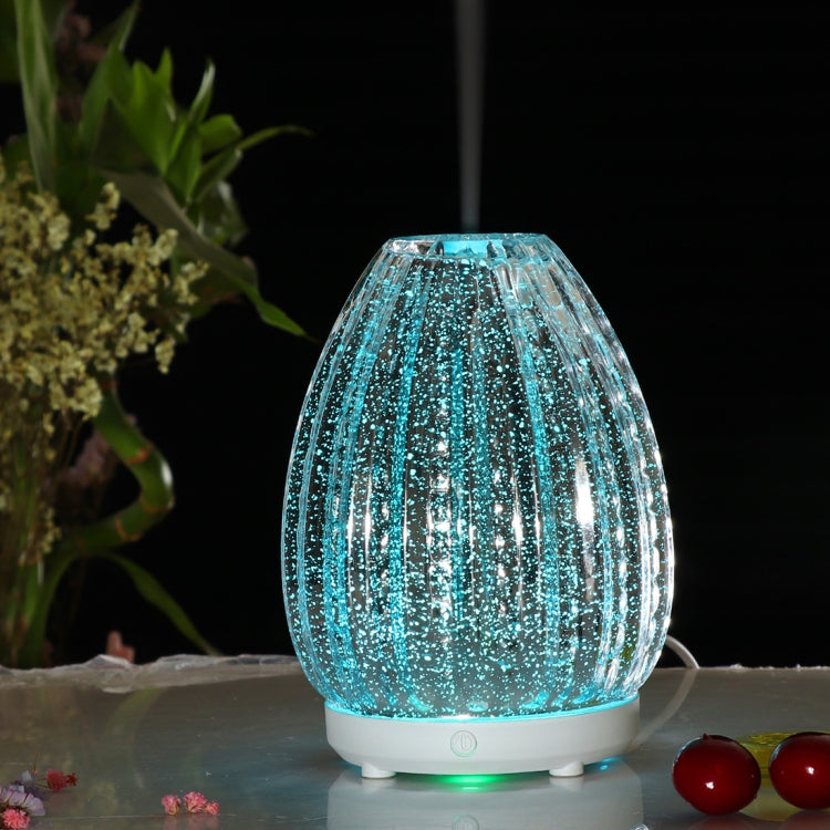 100ml Creative Vase Shape Aromatherapy Machine 3D Glass Humidifier Automatic Alcohol Sprayer with Colorful LED Lamp - Home & Garden by buy2fix | Online Shopping UK | buy2fix