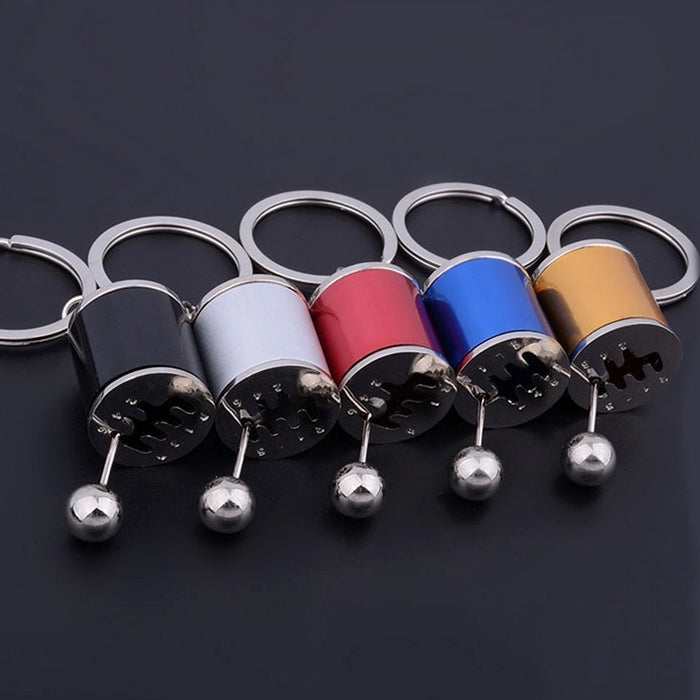 Six-speed Manual Shift Gear Keychain Key Ring Holder(Blue) - Key Rings by buy2fix | Online Shopping UK | buy2fix