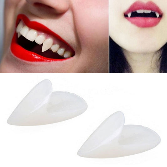 1 Pair 15mm Halloween Party Dentures Props Vampire Zombie Devil Fangs Teeth - Home & Garden by buy2fix | Online Shopping UK | buy2fix