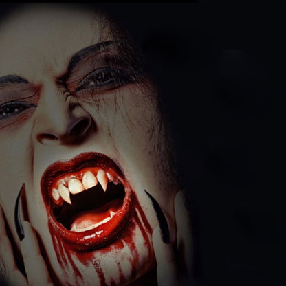 1 Pair 15mm Halloween Party Dentures Props Vampire Zombie Devil Fangs Teeth - Home & Garden by buy2fix | Online Shopping UK | buy2fix