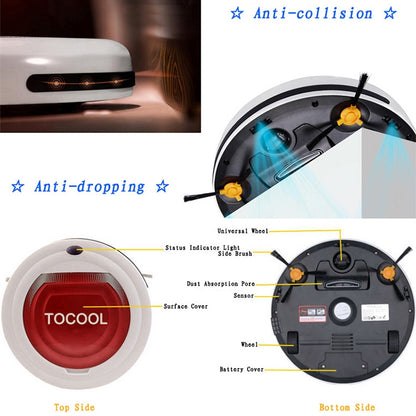 TOCOOL TC-350 Smart Vacuum Cleaner Household Sweeping Cleaning Robot with Remote Control(Red) - Consumer Electronics by TOCOOL | Online Shopping UK | buy2fix