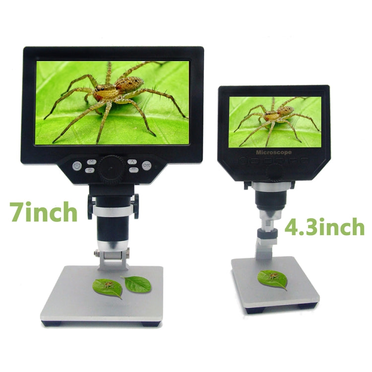 G1200 7 inch LCD Screen 1200X Portable Electronic Digital Desktop Stand Microscope, US Plug - Digital Microscope by buy2fix | Online Shopping UK | buy2fix