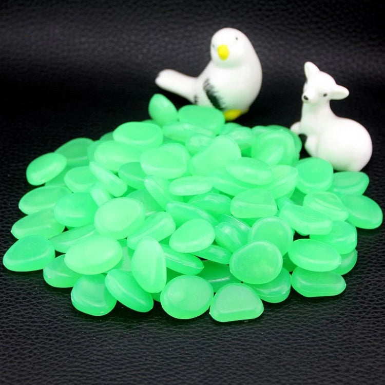 100 PCS Glow in The Dark Garden Pebbles for Walkways & Decoration and Plants Luminous Stones(Emerald) - Home & Garden by buy2fix | Online Shopping UK | buy2fix