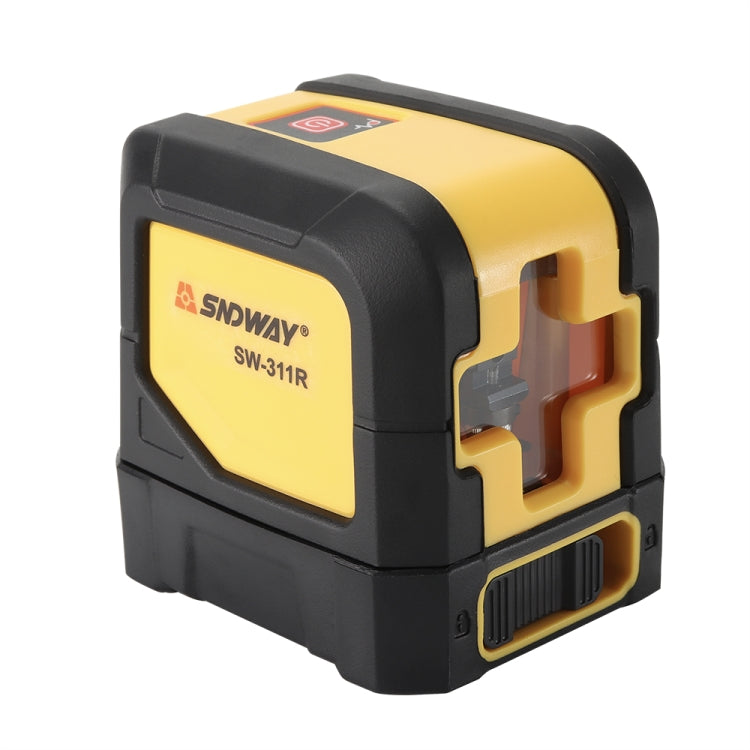 SNDWAY SW-311R Laser Level Covering Walls and Floors 2 Line Red Beam IP54 Water / Dust-proof(Yellow) - Consumer Electronics by SNDWAY | Online Shopping UK | buy2fix