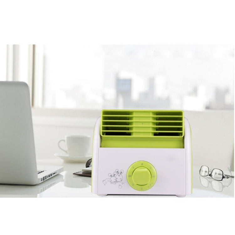 30W Turbine No Blade Mini Desktop Mute Fan for Dormitory / Bedroom / Living Room / Office, 3 Kinds Speed Modes, AC 220V(Green) - Consumer Electronics by buy2fix | Online Shopping UK | buy2fix