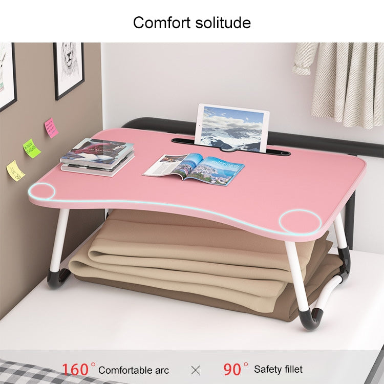 W-shaped Non-slip Legs Pattern Adjustable Folding Portable Laptop Desk with Card Slot (Letter Love) - Computer & Networking by buy2fix | Online Shopping UK | buy2fix