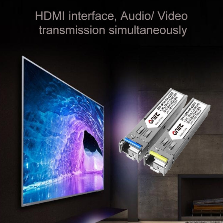 OPT882 HDMI Extender (Receiver & Sender) Fiber Optic Extender , Transmission Distance: 20KM (AU Plug) - Amplifier by buy2fix | Online Shopping UK | buy2fix