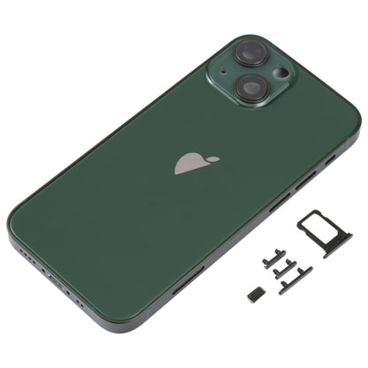 Back Housing Cover with SIM Card Tray & Side  Keys & Camera Lens for iPhone 13 Mini(Green) - Repair & Spare Parts by buy2fix | Online Shopping UK | buy2fix