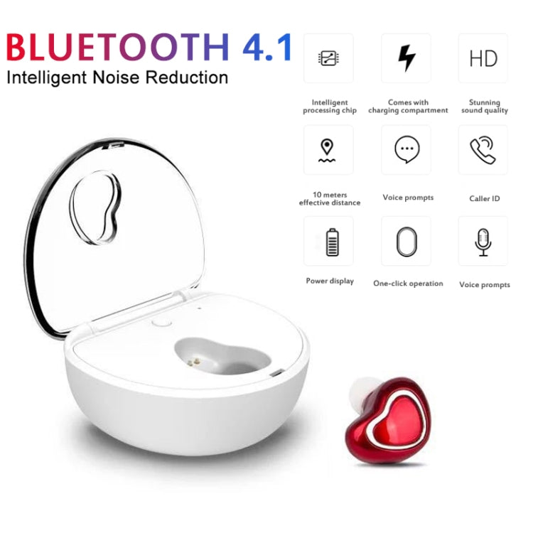 X7 Bluetooth 4.1 Mini Invisible Wireless Sports Bluetooth Earphone with Charging Box (Flesh Color) - Bluetooth Earphone by buy2fix | Online Shopping UK | buy2fix