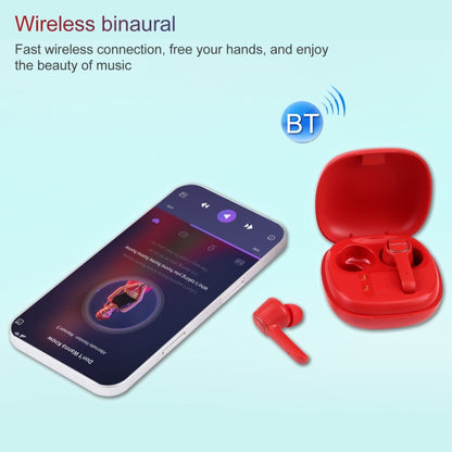 HOPESTAR S12 Bluetooth 5.0 True Wireless Bluetooth Earphone (Red) - TWS Earphone by HOPESTAR | Online Shopping UK | buy2fix