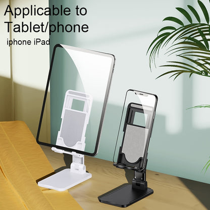 USAMS US-ZJ059 Retractable Mobile Phone Tablet Desktop Stand Holder(White) - Desktop Holder by USAMS | Online Shopping UK | buy2fix