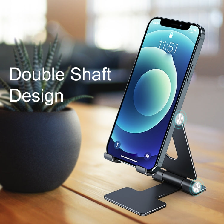 R-JUST SJ13 I-Shape Folding Portable Aluminum Alloy Mobile Phone Holder - Desktop Holder by R-JUST | Online Shopping UK | buy2fix