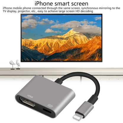 7565S 8 Pin to HDMI HDTV Projector Video Adapter Cable for iPad(Grey) - Converter & Adapter by Onten | Online Shopping UK | buy2fix