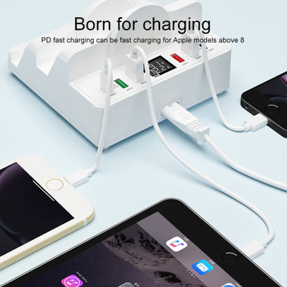 F6 Multifunctional Dual Wireless Charger with Phone Holder & Current Display, US Plug - Apple Accessories by buy2fix | Online Shopping UK | buy2fix