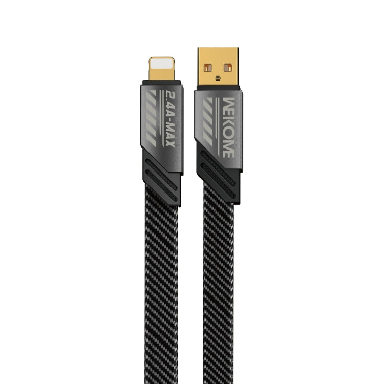 WK WDC-190i Mech Series 2.4A USB to 8 Pin Fast Charge Data Cable, Length: 1m(Tarnish) - Normal Style Cable by WK | Online Shopping UK | buy2fix