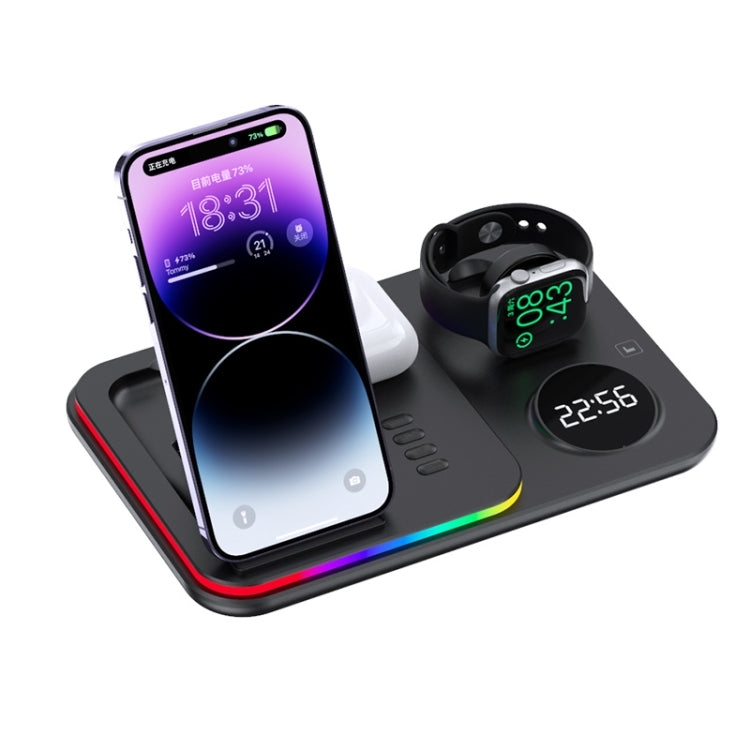 30W 4 in 1 Multifunctional Wireless Charger (Black) - Wireless Charger by buy2fix | Online Shopping UK | buy2fix