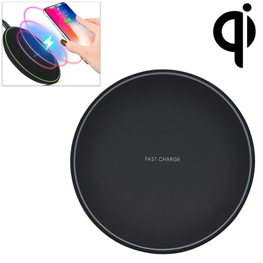 KD-1 Ultra-thin 10W Normal Charging Wireless Charger (Black) - Apple Accessories by buy2fix | Online Shopping UK | buy2fix