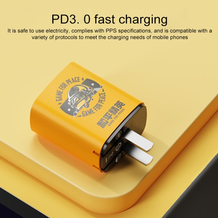 ROCK T42 PD 20W USB + TypeC / USB-C Dual Ports Fast Charging Travel Charger, CN Plug (Orange) - USB Charger by ROCK | Online Shopping UK | buy2fix