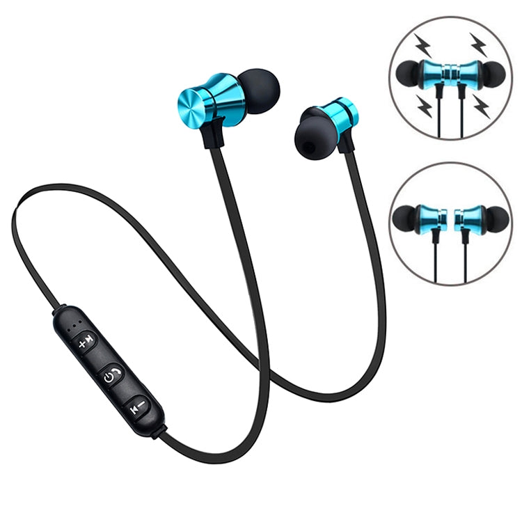 XT11 Magnetic In-Ear Wireless Bluetooth V4.2 Earphones(Blue) - Neck-mounted Earphone by buy2fix | Online Shopping UK | buy2fix