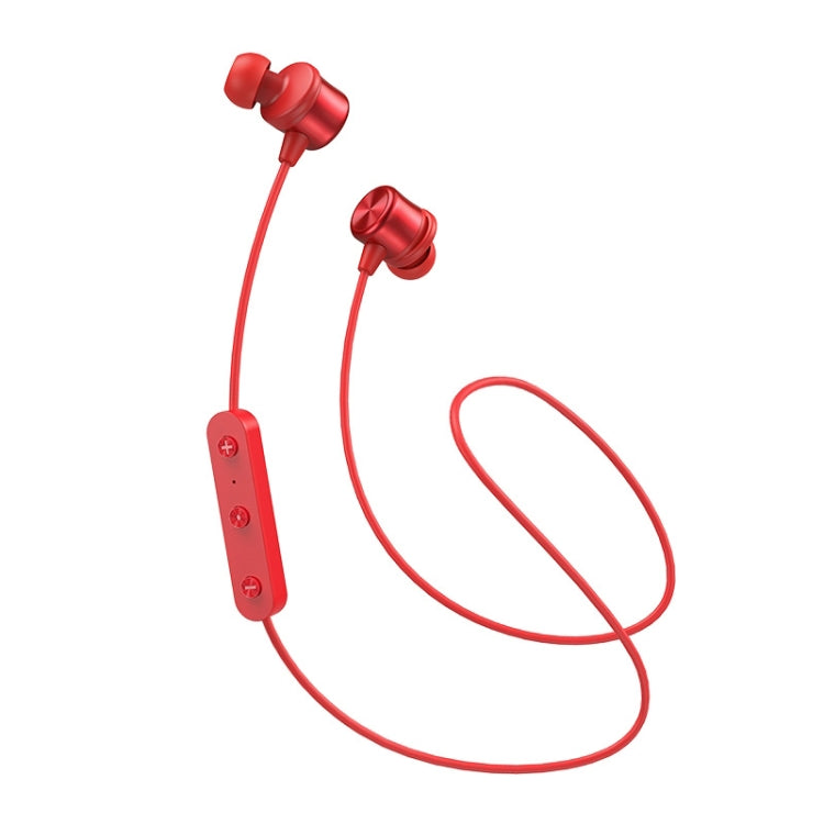 JOYROOM JR-D3S Bluetooth 4.2 Dual Battery Sports Bluetooth Headset Earphone(Red) - Neck-mounted Earphone by JOYROOM | Online Shopping UK | buy2fix