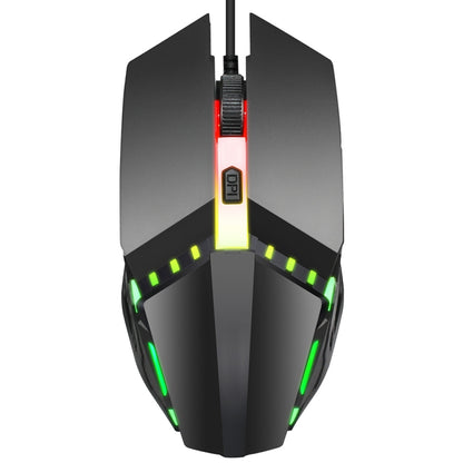 HXSJ S200 USB2.0 1600dpi Adjustable 4-Keys Colorful Glowing Wired Gaming Mouse, Length: 1.5m - Wired Mice by buy2fix | Online Shopping UK | buy2fix