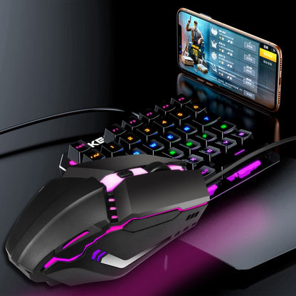 HXSJ S200 USB2.0 1600dpi Adjustable 4-Keys Colorful Glowing Wired Gaming Mouse, Length: 1.5m - Wired Mice by buy2fix | Online Shopping UK | buy2fix