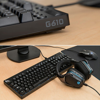 Logitech G610 Wired Gaming Mechanical Keyboard USB RGB Backlit Cyan-blue Axis - Wired Keyboard by Logitech | Online Shopping UK | buy2fix