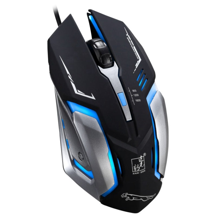 Chasing Leopard K1 USB 1600DPI Three-speed Adjustable LED Backlight Mute Wired Optical Gaming Mouse, Length: 1.3m(Black) - Computer & Networking by Chasing Leopard | Online Shopping UK | buy2fix