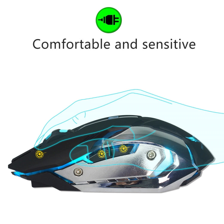 ZERODATE X70 2.4GHz Wireless 6-Keys 2400 DPI Adjustable Ergonomics Optical Gaming Mouse with Breathing Light(White) - Wireless Mice by ZERODATE | Online Shopping UK | buy2fix