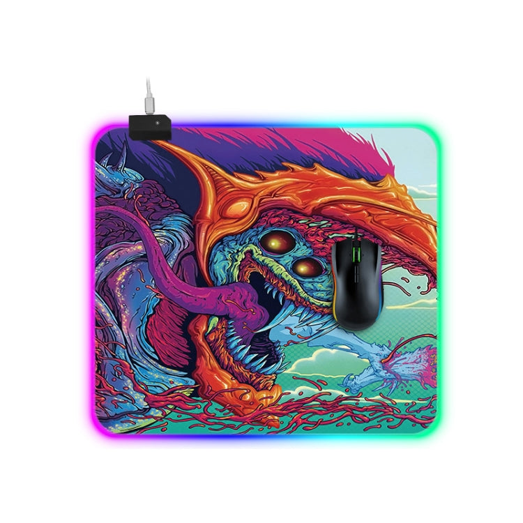 Computer Monster Pattern Illuminated Mouse Pad, Size: 45 x 40 x 0.4cm -  by buy2fix | Online Shopping UK | buy2fix