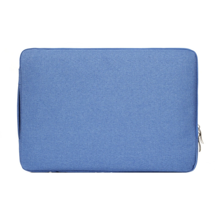 13.3 inch Universal Fashion Soft Laptop Denim Bags Portable Zipper Notebook Laptop Case Pouch for MacBook Air / Pro, Lenovo and other Laptops, Size: 35.5x26.5x2cm (Blue) - 13.3 inch by buy2fix | Online Shopping UK | buy2fix