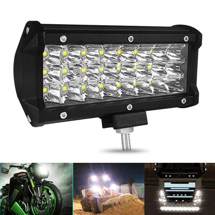 7 inch 18W 1800LM 3 Row LED Strip Light Working Refit Off-road Vehicle Lamp Roof Strip Light - In Car by buy2fix | Online Shopping UK | buy2fix