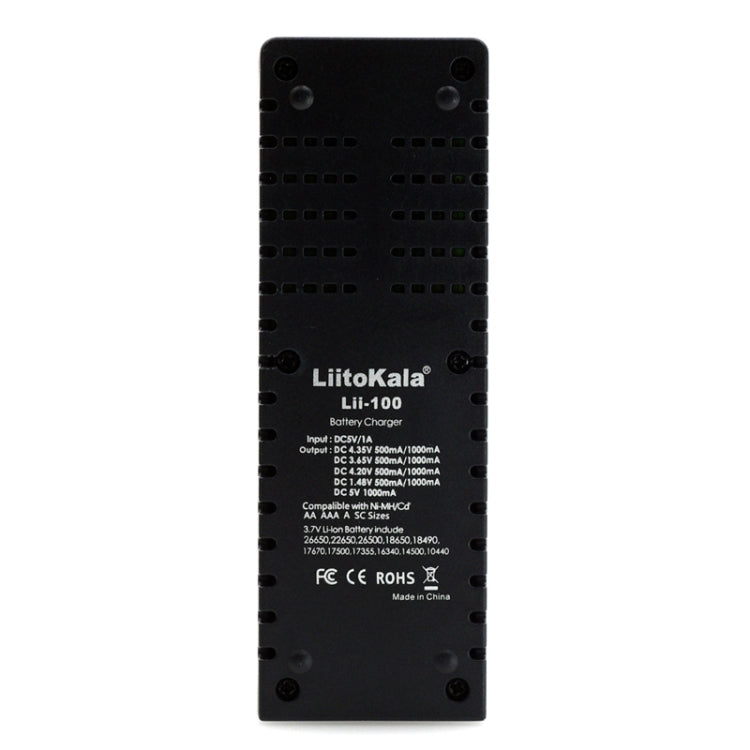 LiitoKala Lii-100 Battery Charger for Li-ion IMR 18650, 18490, 18350, 17670, 17500, 16340 (RCR123), 14500, 10440 - Consumer Electronics by buy2fix | Online Shopping UK | buy2fix
