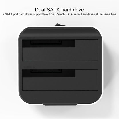 Blueendless 2.5 / 3.5 inch SATA USB 3.0 2 Bay Hard Drive Dock (EU Plug) - HDD Enclosure by Blueendless | Online Shopping UK | buy2fix