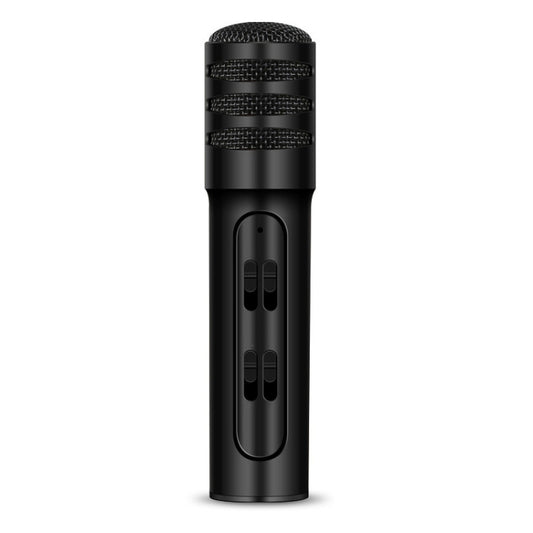 BGN-C7 Condenser Microphone Dual Mobile Phone Karaoke Live Singing Microphone Built-in Sound Card(Black) - Consumer Electronics by buy2fix | Online Shopping UK | buy2fix